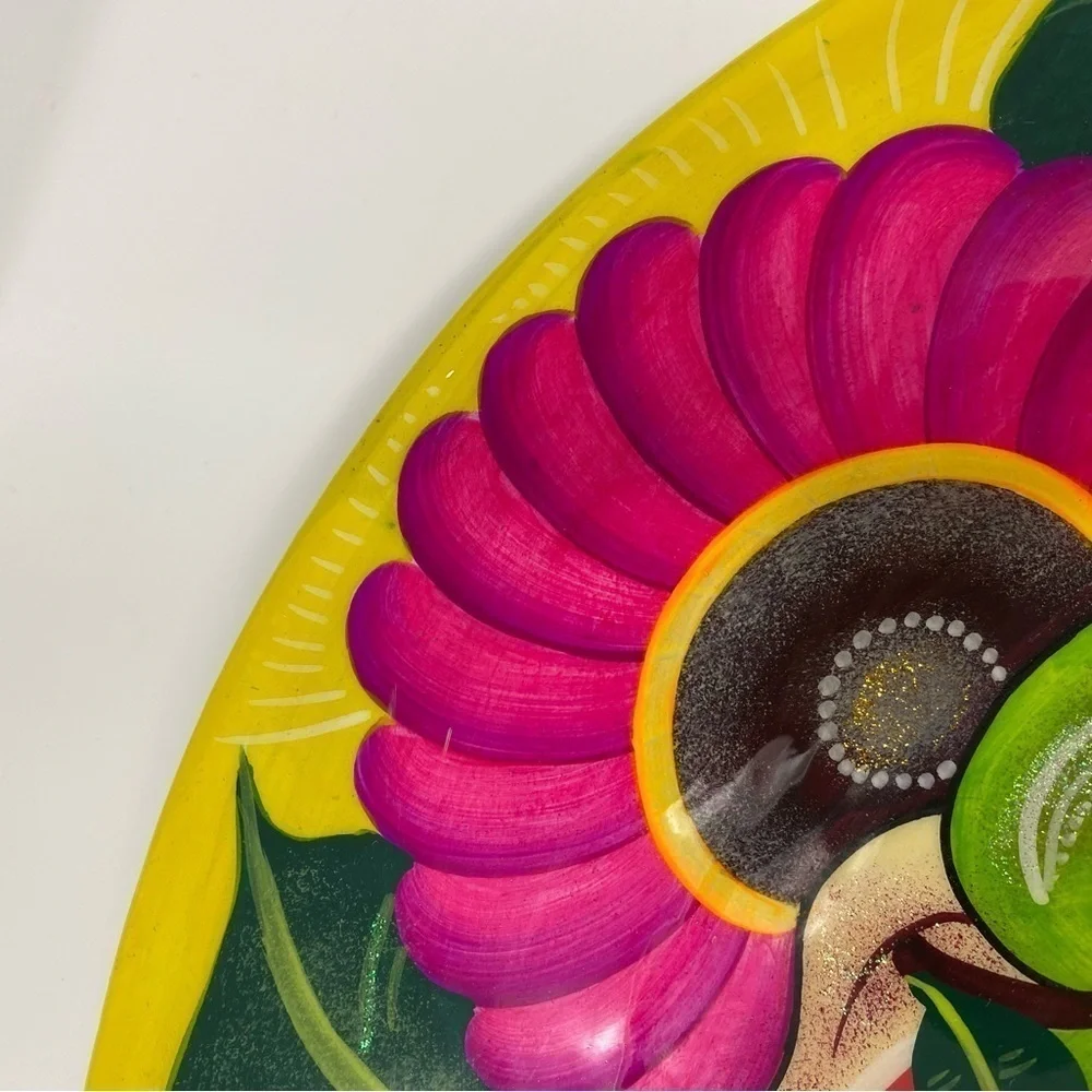 Hand-painted Clay Decorative Plate